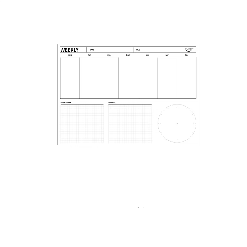 IPLAYBOX Weekly Sheet Notepad